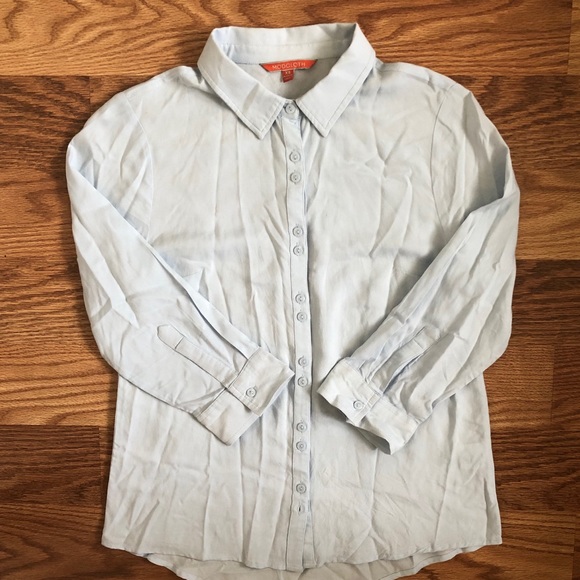 ModCloth light blue button up - Picture 3 of 8
